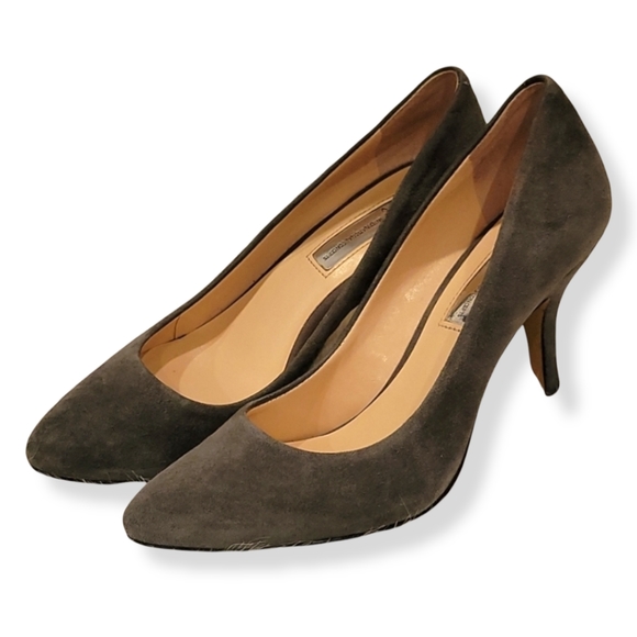 INC International Concepts Shoes - Dark Grey Suede Heels by INC